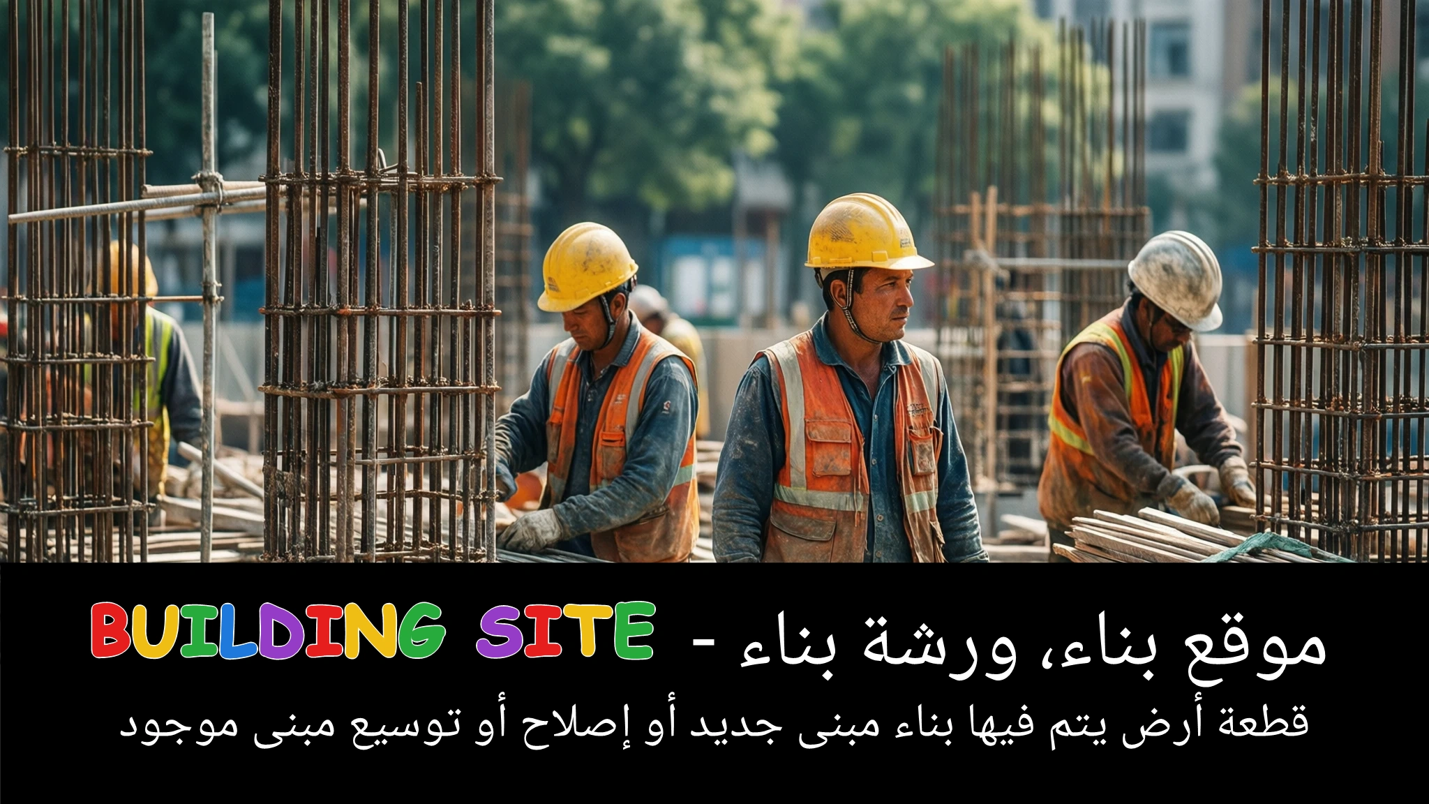 Arabic Illustration for building site
